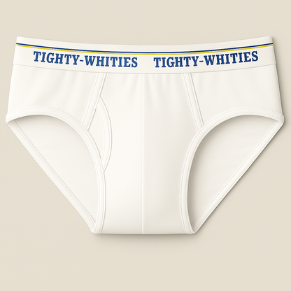 Classic White Briefs (Tighty-Whities Waistband)